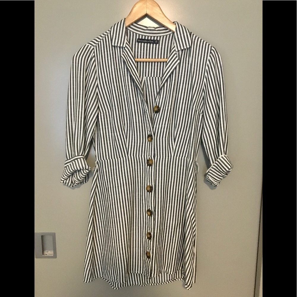 Abercrombie and Fitch striped shirt dress